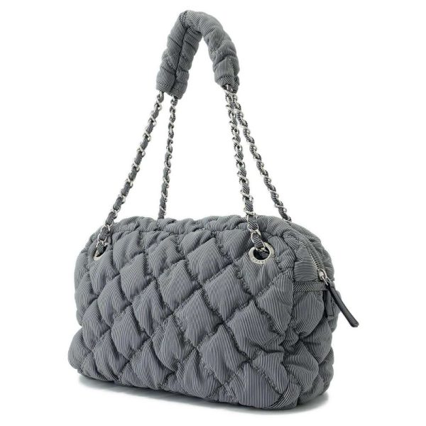 9452251 02 CHANEL Bubble Quilt Chain Shoulder Bag Matelasse CocoMark