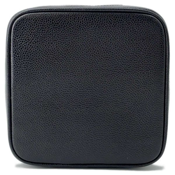 9452671 03 CHANEL Vanity Bag Coco Mark Caviar Skin Accessory Case Black