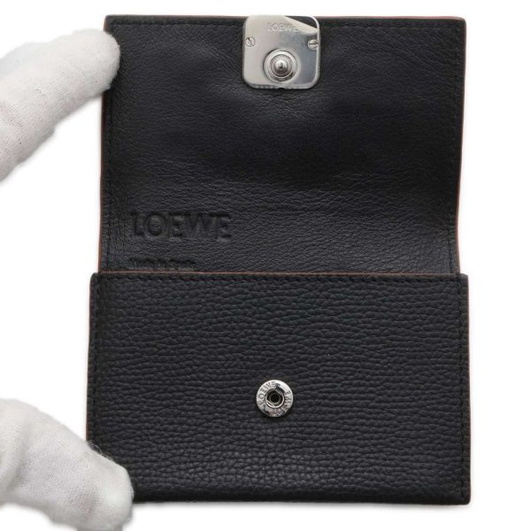 9453074 04 LOEWE Anagram Card Case Black