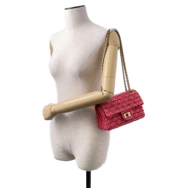 9453593 04 CHANEL Chain Shoulder Bag Matelasse 255 Mini Tweed AS0874 Bag