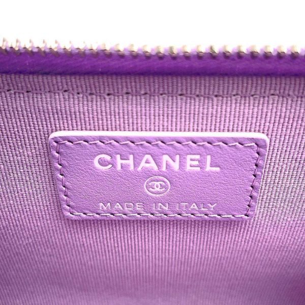 9454606 06 CHANEL Case Coin Case Matelasse Cocomark Caviar Skin