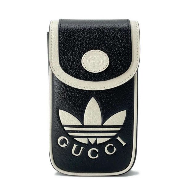 9459779 01 Gucci Adidas Collaboration GG Mini Pouch Black