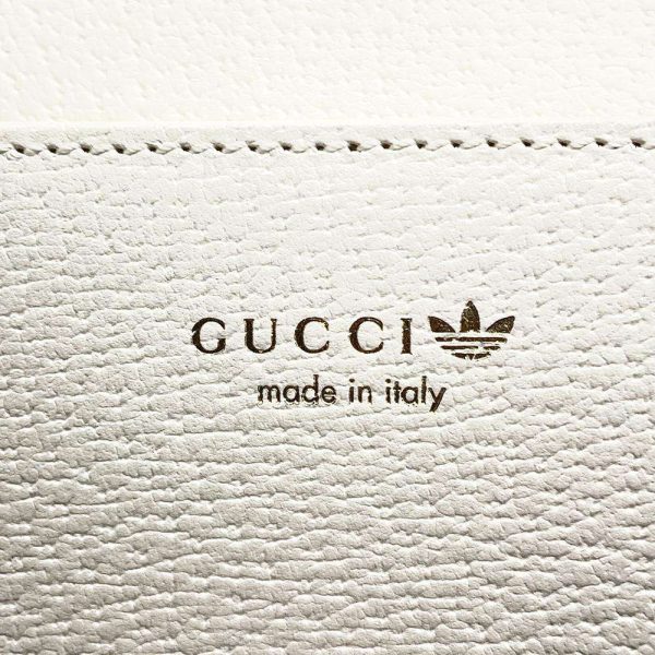 9459939 09 Gucci Chain Wallet Adidas Interlocking G Trefoil White