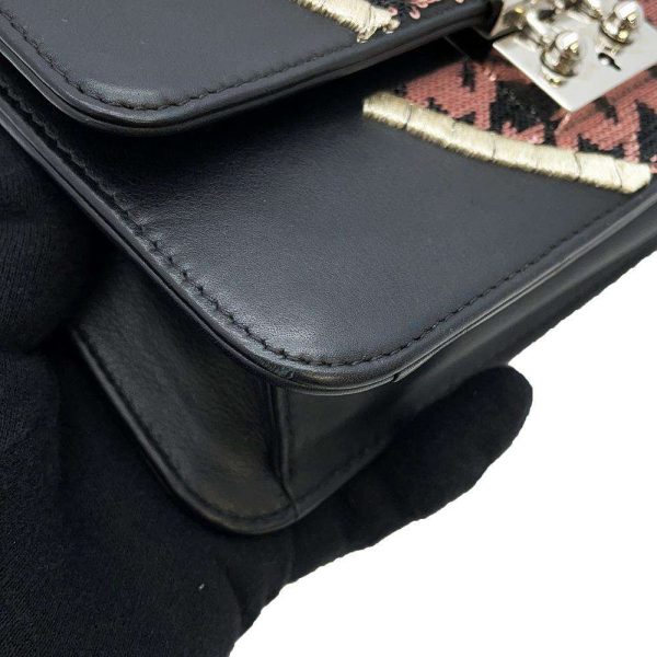 9462694 06 Christian Dior Chain Wallet Sequin Wallet Black