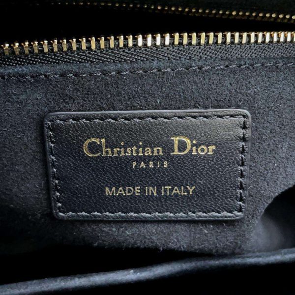 9462748 17 Christian Dior Dior Cannage Medium Lambskin Handbag Black