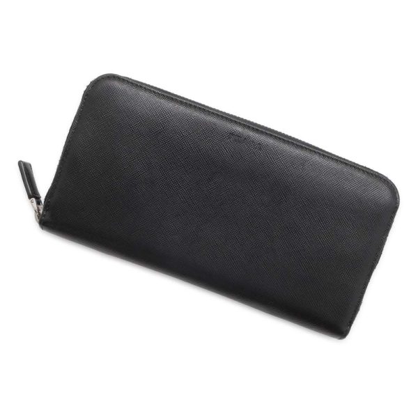 9462885 01 Prada Saffiano Long Wallet Black