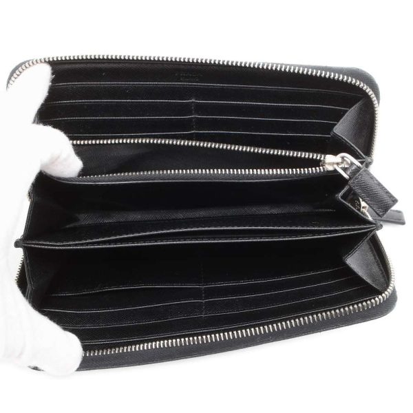 9462885 04 Prada Saffiano Long Wallet Black