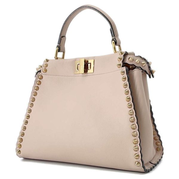 9463233 02 Fendi Mini Peekaboo Studded Handbag 2way Shoulder Bag