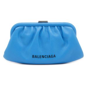 9463462 01 Balenciaga Blue Small Cabas Tote Bag Natural Black