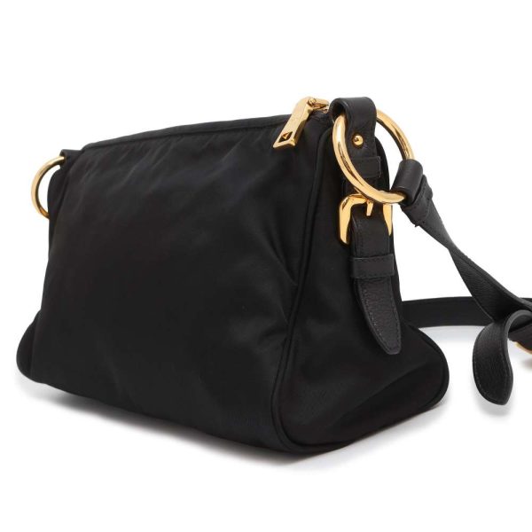 9463769 02 Prada Nylon Shoulder Bag Black