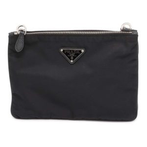 9463776 01 Salvatore Ferragamo Gancini 2WAY Bag Black