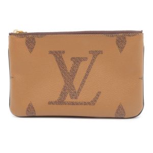 9463899 01 Louis Vuitton Pochette Accessory Pouch Canvas Brown