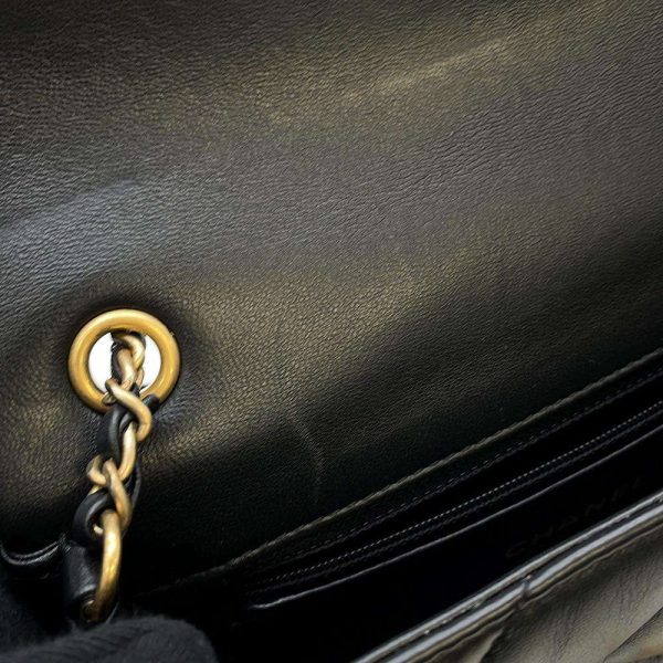 9463981 08 CHANEL Chain Shoulder Bag Matelasse Coco Mark Black