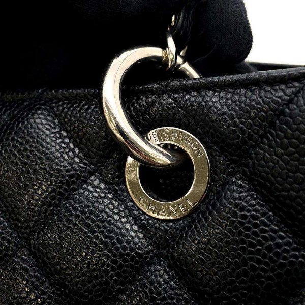 9464087 14 CHANEL Matelasse GST Caviar Skin Chain Tote Bag Black