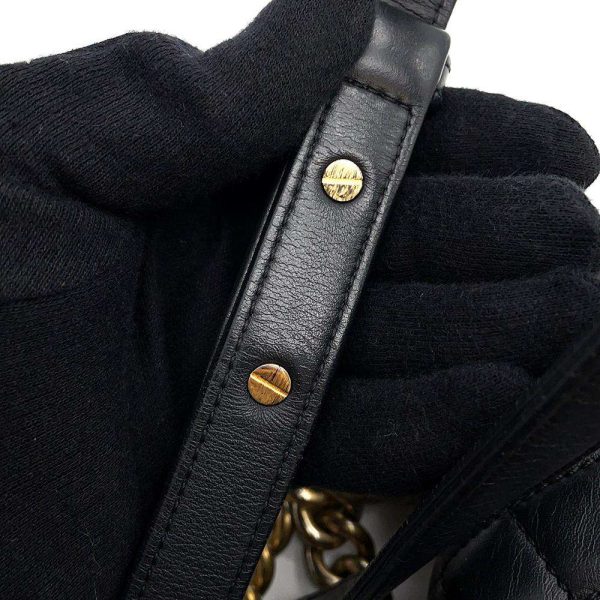 9464179 14 Chanel Chain Shoulder Bag Boy Chanel Lambskin Coco Mark Black