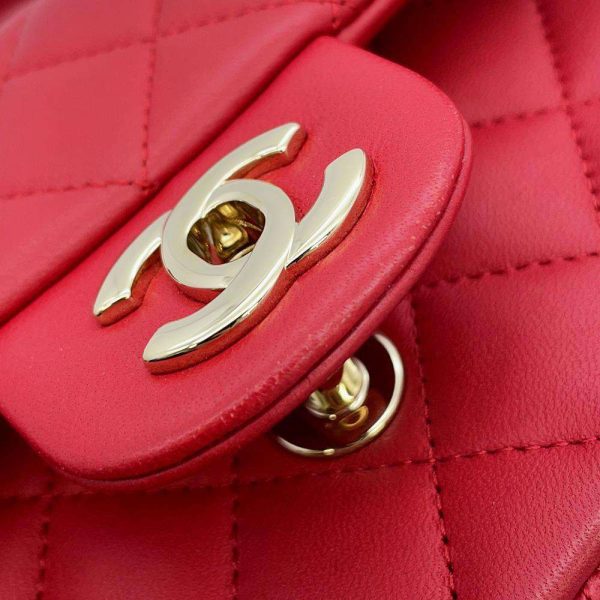 9464209 11 CHANEL Chain Shoulder Bag Matelasse Coco Mark Top Handle Mini Flap Lambskin AS2431