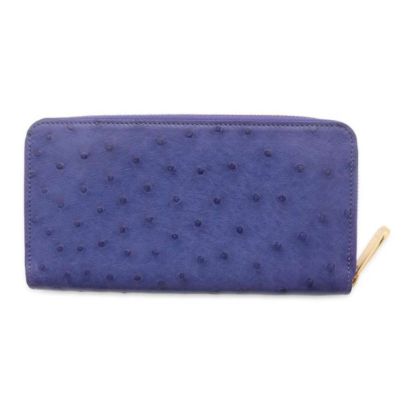 9464452 03 Louis Vuitton Long Ostrich Zippy Wallet