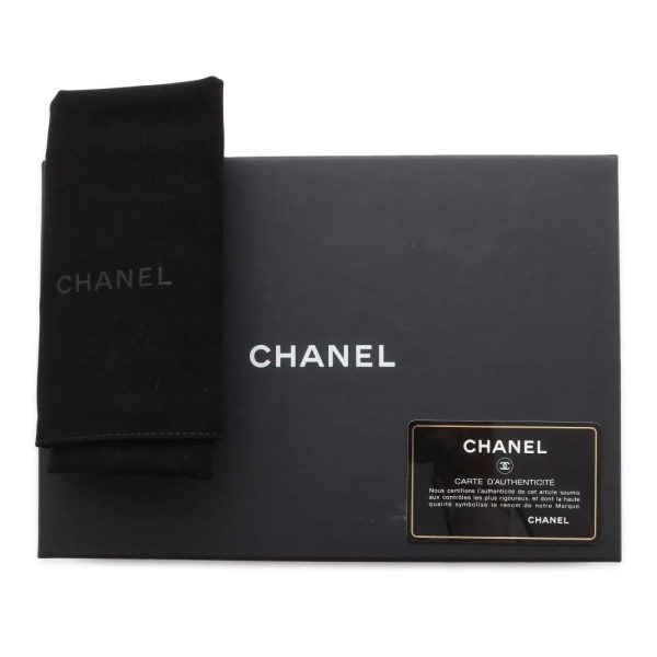 9464681 14 CHANEL Matelasse Lambskin Chain Wallet Black