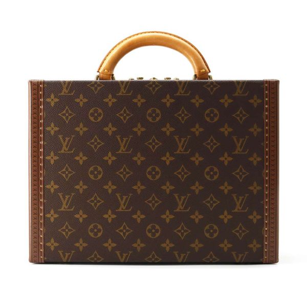 9464933 01 Louis Vuitton Coteville 35 Trunk Monogram Brown