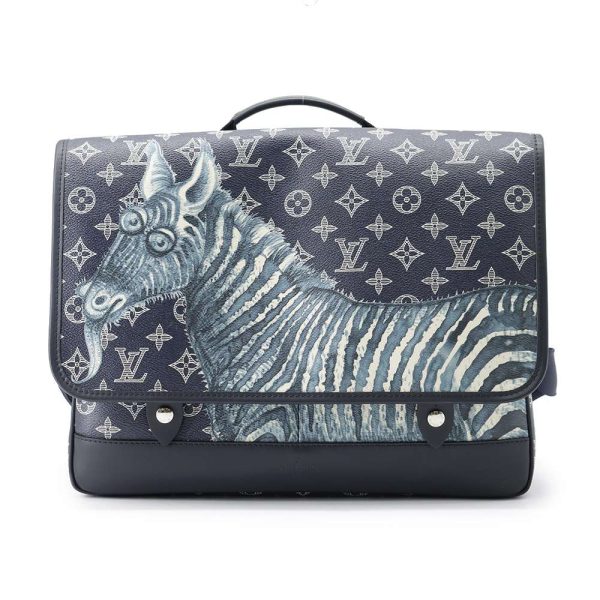 9465237 01 Louis Vuitton Shoulder Bag Savannah Messenger GM Zebra