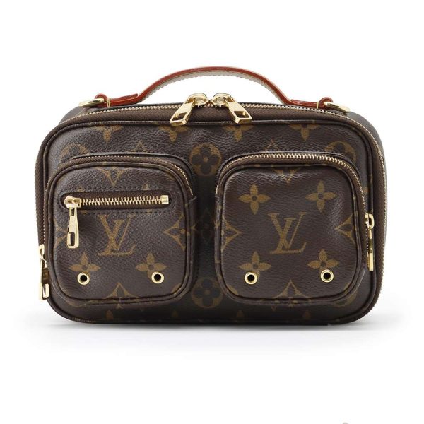 9465343 01 Louis Vuitton Utility Crossbody Shoulder Bag Monogram Brown