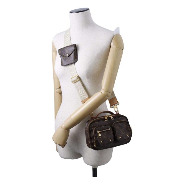 9465343 05 Louis Vuitton Utility Crossbody Shoulder Bag Monogram Brown