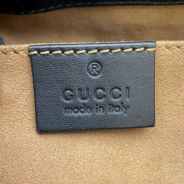 9466104 13 Gucci GG Supreme Padlock Small Chain Shoulder Bag Black