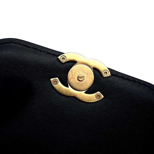 9470156 07 CHANEL Chain Shoulder Bag Matelasse CocoMark Case Black