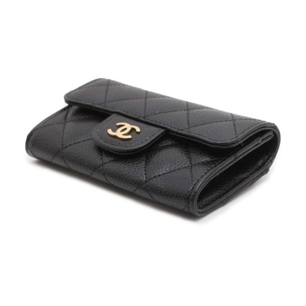 9473829 02 CHANEL Matelasse Caviar Skin Card Case