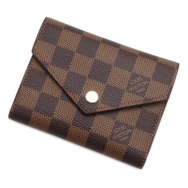 9474321 01 Louis Vuitton Damier Ebene Portefeuille Victorine Wallet