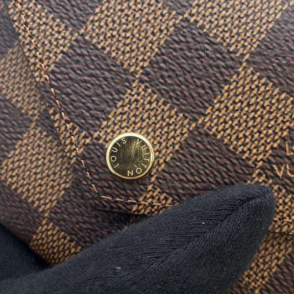 9474321 07 Louis Vuitton Portefeuille Victorine Trifold Wallet Damier Ebene Brown