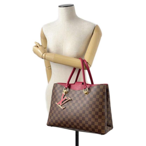 9475175 04 Louis Vuitton LV Riverside Handbag Damier Ebene Brown