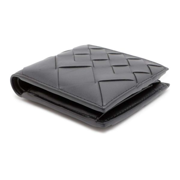 9477919 02 Bottega Veneta Wallet Intrecciato Coin Wallet Black