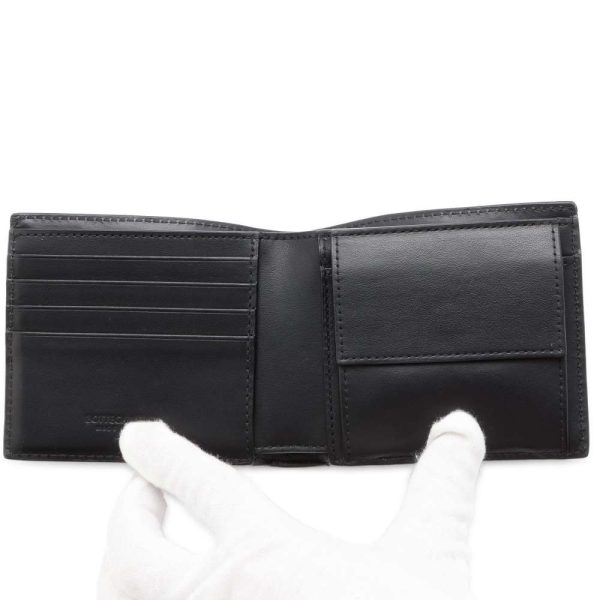 9477919 04 Bottega Veneta Wallet Intrecciato Coin Wallet Black