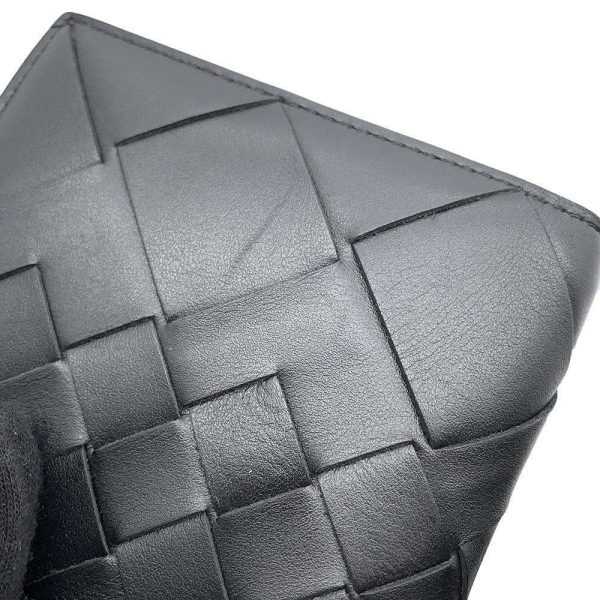 9477919 08 Bottega Veneta Intrecciato Wallet Coin Black