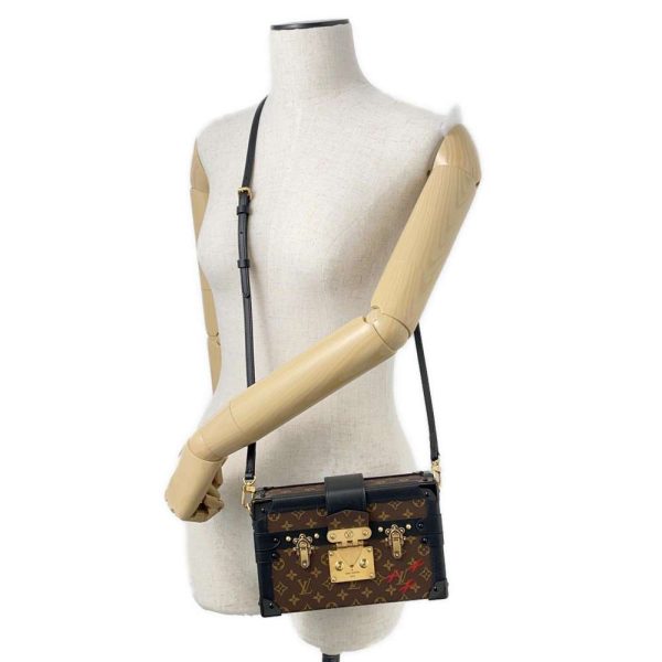 9478039 04 Louis Vuitton Shoulder Bag Petite Malle 2way Shoulder Trunk Black