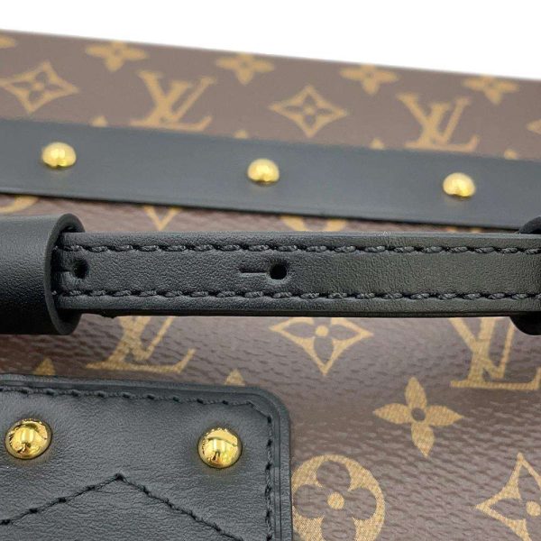 9478039 09 Louis Vuitton Shoulder Bag Petite Malle 2way Shoulder Trunk Black