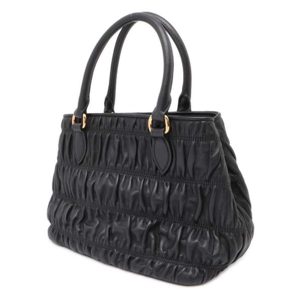 9478558 02 Prada Handbag Gathered 1BA172 2way Shoulder Bag Black