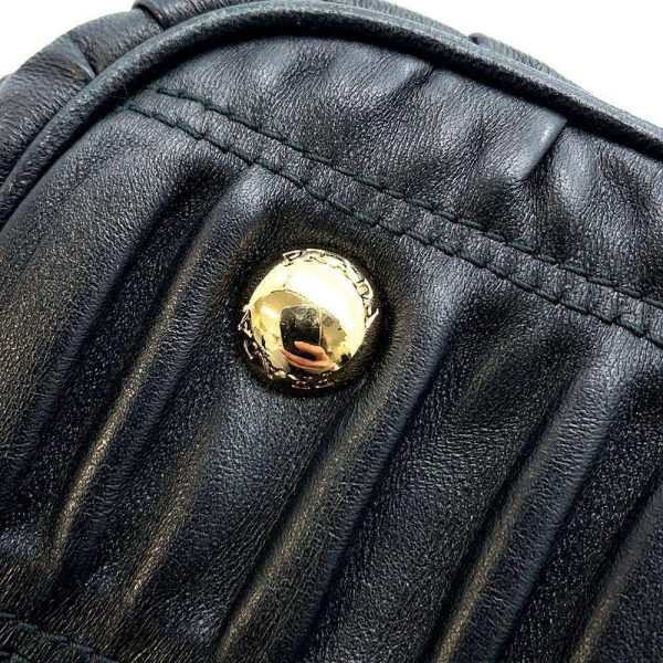 9478558 11 Prada Handbag Gathered 1BA172 2way Shoulder Bag Black