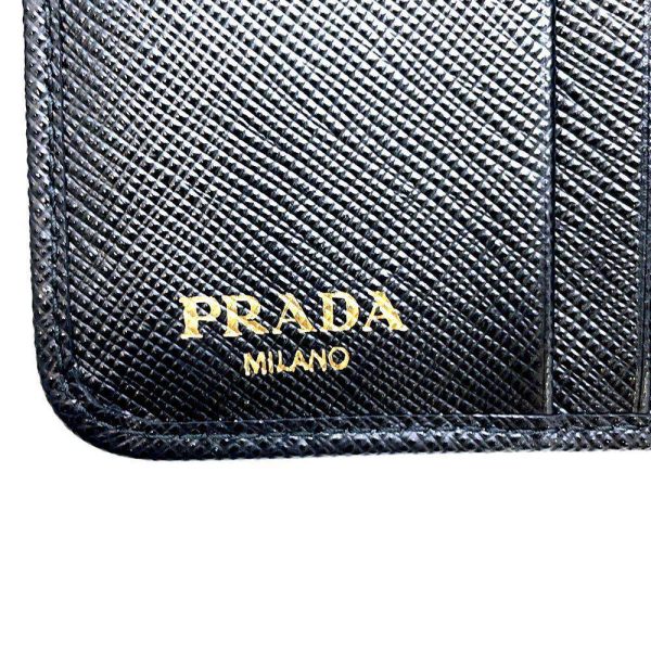 9478718 08 Prada Nylon Wallet Black