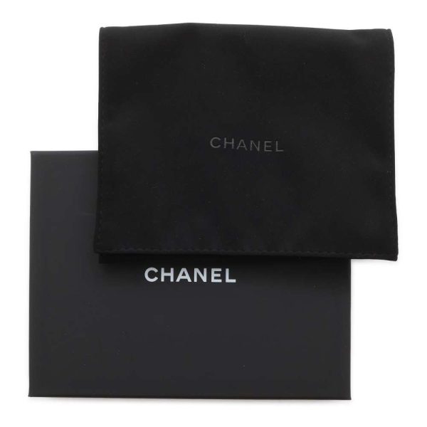 9481237 06 CHANEL Matelasse CocoMark Caviar Wallet Case Black