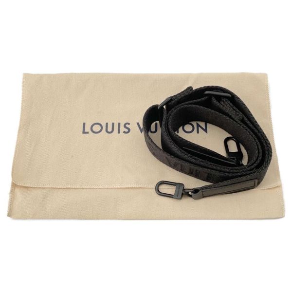 9487734 15 Louis Vuitton Alpha Wearable Wallet Shoulder Bag Grain Calf Leather Black