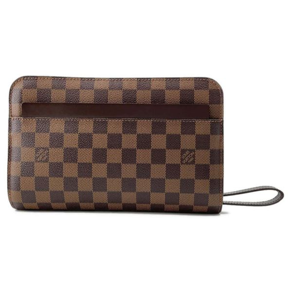 9491380 01 Louis Vuitton Saint Louis Shoulder Bag Damier Ebene Brown