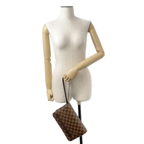 9491380 04 Louis Vuitton Saint Louis Shoulder Bag Damier Ebene Brown