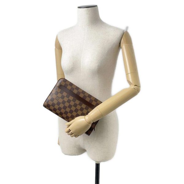 9491380 05 Louis Vuitton Saint Louis Shoulder Bag Damier Ebene Brown