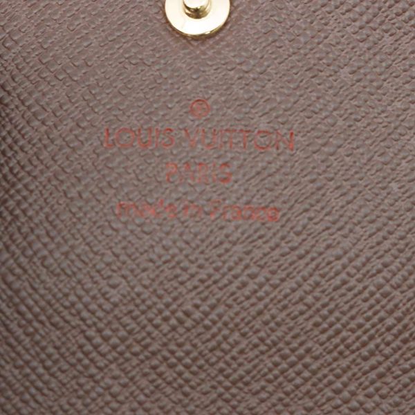 9494862 06 Louis Vuitton Key Case 6 Rows Damier Ebene Multicle 6 Brown