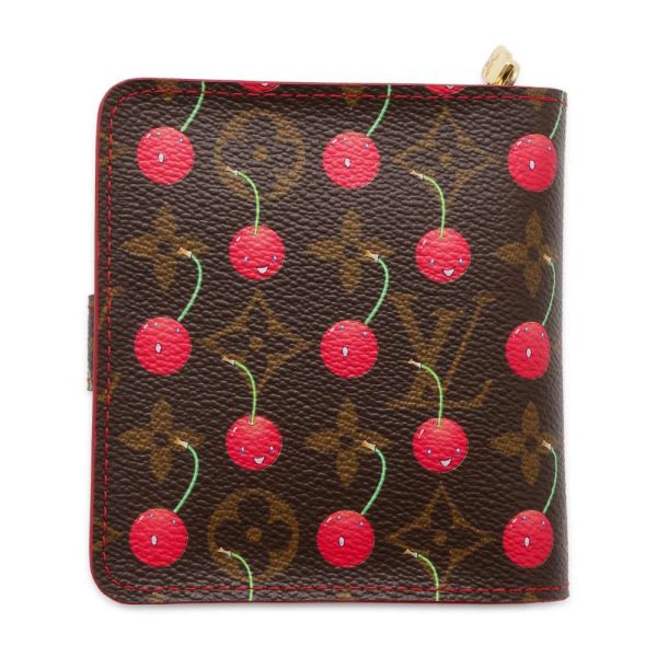 9497450 03 Louis Vuitton Compact Zip Bifold Wallet Monogram Cherry