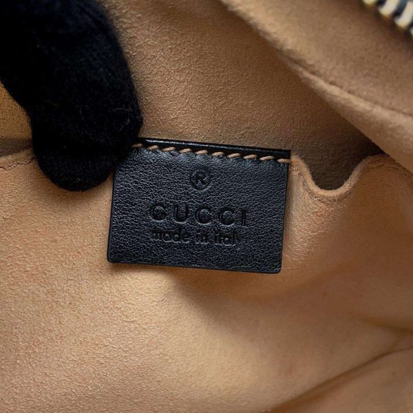 9502888 12 Gucci GG Marmont Quilted Mini Shoulder Bag Black