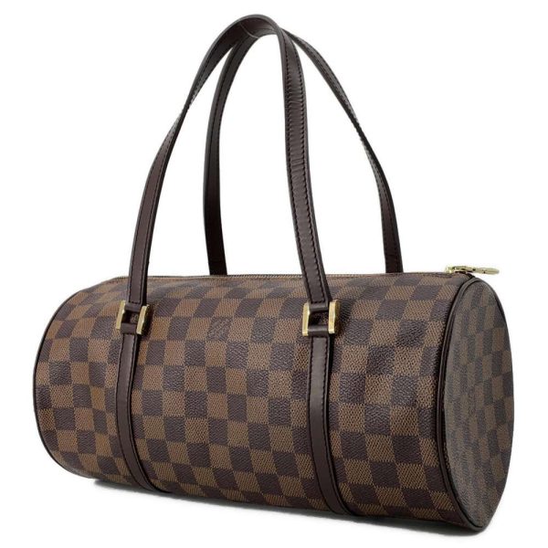 9502970 02 Louis Vuitton Papillon 30 Handbag Damier Ebene Brown