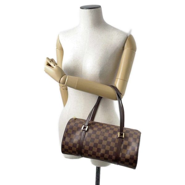 9502970 04 Louis Vuitton Papillon 30 Handbag Damier Ebene Brown